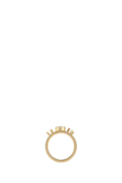 Maison Margiela Gold-finished Sterling Silver Ring