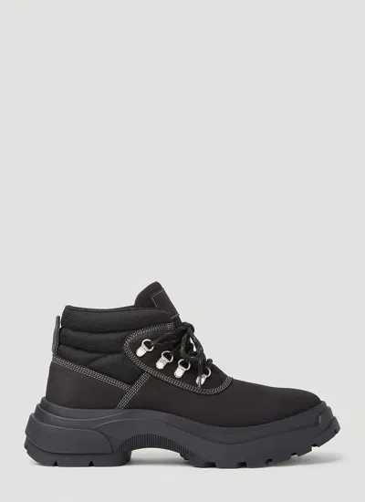 Maison Margiela Men's Alex Leather Lace-up Hiking Boots In Black