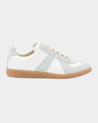 Maison Margiela Men & Apos;s Replica Leather Low-top Sneakers In White