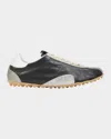 Maison Margiela Sneakers Sprinters In Suede And Leather With Vintage Finish In Black