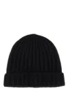 Maison Margiela Ribbed Knit Wool Beanie With Folded Brim