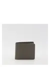 Maison Margiela Men's Black Bi-fold Wallet In Grey