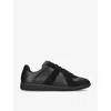 Maison Margiela Black Lace-up Moral Training Casual Sneakers In Black