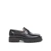 Maison Margiela Tabi County Leather Loafers In Black