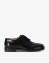 Maison Margiela Chunky Sole Lace-up Shoes With Glossy Finish In Black