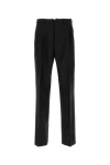 Maison Margiela Men Black Wool Blend Pant In Black