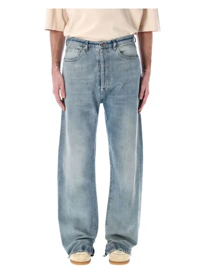 MAISON MARGIELA MEN'S BUCKLE DENIM PANTS