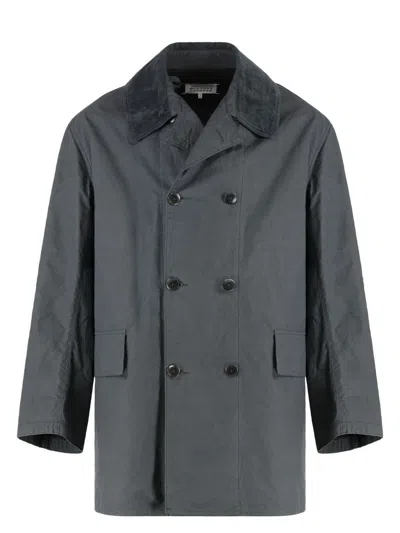 MAISON MARGIELA MEN'S BUTTON-FRONT COTTON JACKET