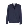 Maison Margiela Men Cardigan With Patches On Elbow In Blue