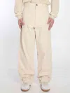 Maison Margiela Cargo Jeans In Cream