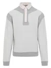 Maison Margiela Cotton Hoodie With Pointed Collar And Side Pockets In Grey
