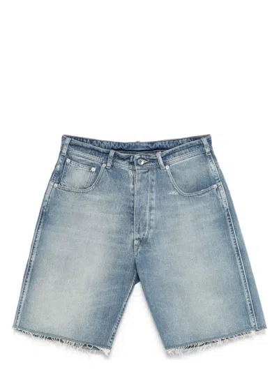 MAISON MARGIELA MEN'S CUT OFF DENIM SHORTS