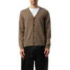 Maison Margiela Brown Elbow Patch Cardigan In Brown