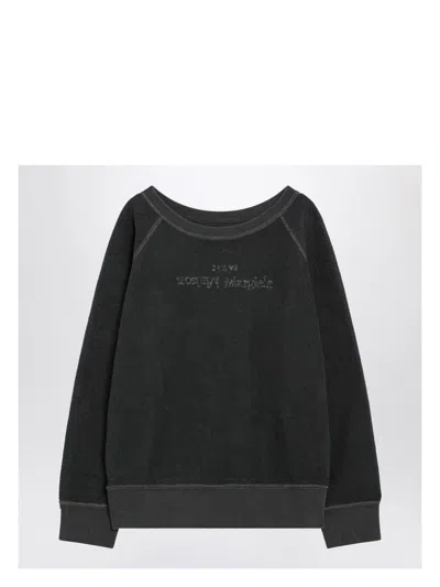 MAISON MARGIELA MEN'S FADED BLACK SWEATSHIRT