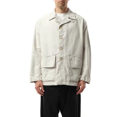 Maison Margiela Men's Heavy Cotton Sports Jacket In Grey