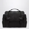 Maison Margiela Black Fabric Messenger Travel Bag In Black