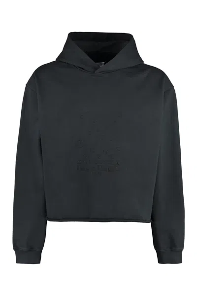 Maison Margiela Men's Hooded Sweatshirt In Blue