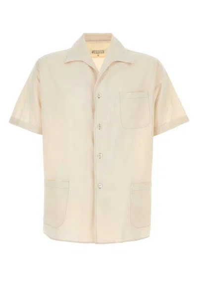 Maison Margiela Ivory Acetate Blend Shirt In Neutral