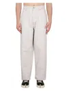 Maison Margiela Men's Cotton Denim Trousers In White