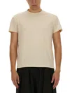 Maison Margiela Men's Jersey T-shirt In Beige