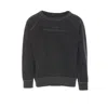 Maison Margiela Faded Black Sweatshirt In Cotton With Logo In Gray