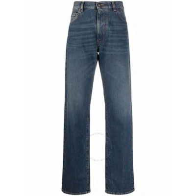 Maison Margiela Men's Ls Wash Straight Jeans In Blue