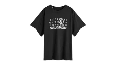 Pre-owned Maison Margiela Men's  Mm6 X Salomon T-shirt In Deep Black