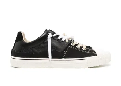Pre-owned Maison Margiela Men's  New Evolution Sneakers In Black/white