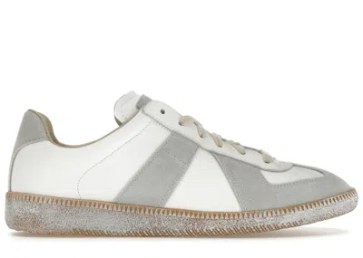 Pre-owned Maison Margiela Men's  Replica German Army Trainer (gat) Sneakers In Dirty Wash In Brown