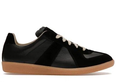 Pre-owned Maison Margiela Men's  Replica German Army Trainer (gats) Sneakers In Black/gum In Multi