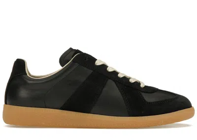 Pre-owned Maison Margiela Men's  Replica German Army Trainer (gats) Sneakers In Black/gum In Multi