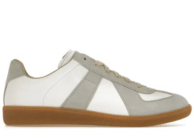 Pre-owned Maison Margiela Men's  Replica German Army Trainer (gats) Sneakers In Grey/white/gum