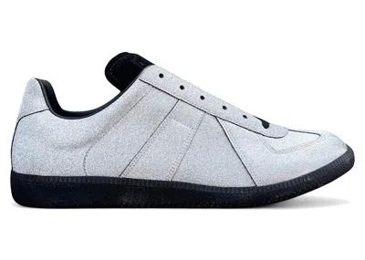 Pre-owned Maison Margiela Men's  Replica Glitter Sneakers In Silver