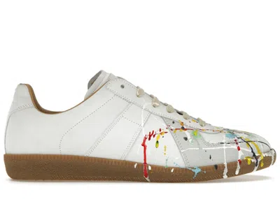 Pre-owned Maison Margiela Men's  Replica Painter Sneakers In White/gum