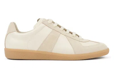 Pre-owned Maison Margiela Men's  Replica Sneakers In Beige/papyrus In Brown