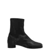 Maison Margiela Brown Tabi Ankle Boots In Black