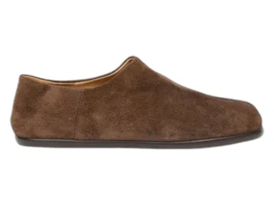 Pre-owned Maison Margiela Men's  Tabi Moccasins Sneakers In Brown