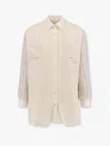 Maison Margiela Anonymity Of The Lining Reversible Wool Blend Blazer In White