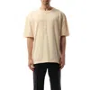 Maison Margiela Numbers-embroidered Cotton T-shirt In Beige