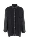Maison Margiela Patchwork Reversible Jacket Casual Jackets And Parka Gray