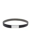 Maison Margiela Adjustable Reversible Textured Leather Belts