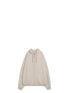 Maison Margiela Oversized Écru Hoodie With Numeric Logo
