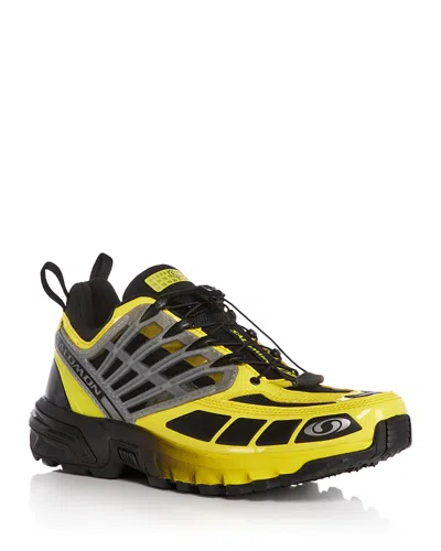 Maison Margiela Men's P6303 Lace Up Sneakers In Yellow