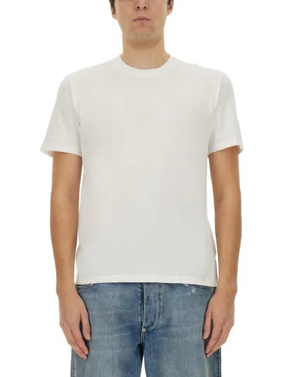Maison Margiela Men Pack Of Three T-shirts In Powder