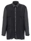 Maison Margiela Patchwork Reversible Jacket Casual Jackets And Parka Gray