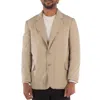 Maison Margiela Men's Putty Single Breasted Blazer, Brand Size 46 (us Size 36) In Neutral