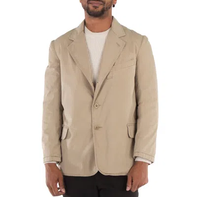 Maison Margiela Men's Putty Single Breasted Blazer, Brand Size 46 (us Size 36) In Neutral