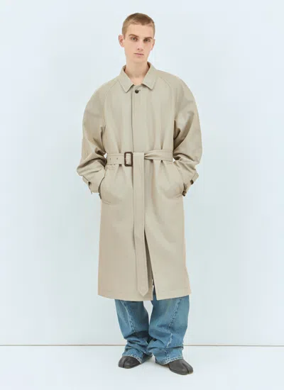 MAISON MARGIELA MAISON MARGIELA MEN RAW CUFFS TRENCH COAT