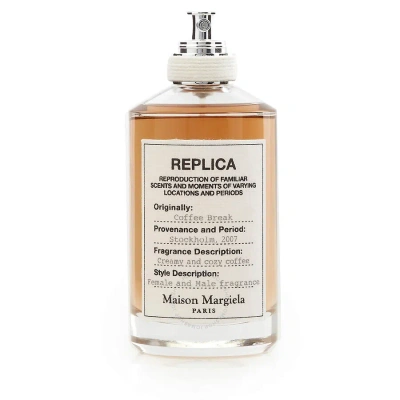 Maison Margiela Men's Replica Coffee Break Edt Spray 3.4 oz Fragrances 3614272661240 In Coffee / Orange