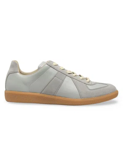 Maison Margiela Men's Replica Leather & Suede Sneakers In Anisette